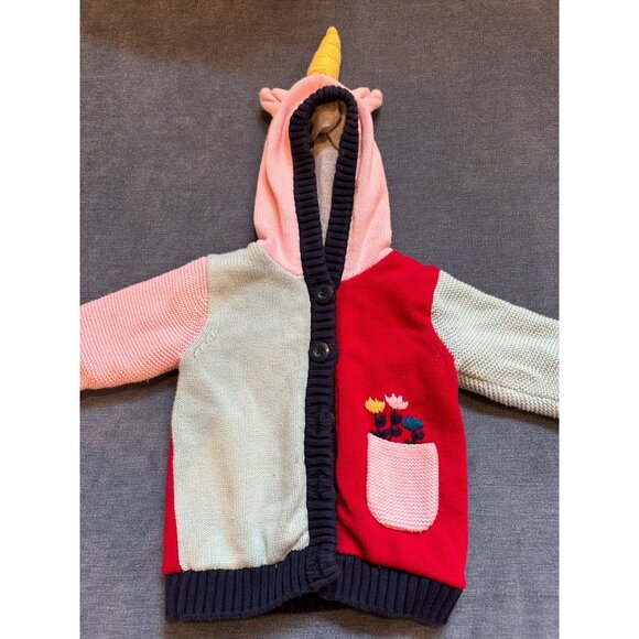 Hanna Andersson Unicorn Hoodie Cardigan - Picture 1 of 3